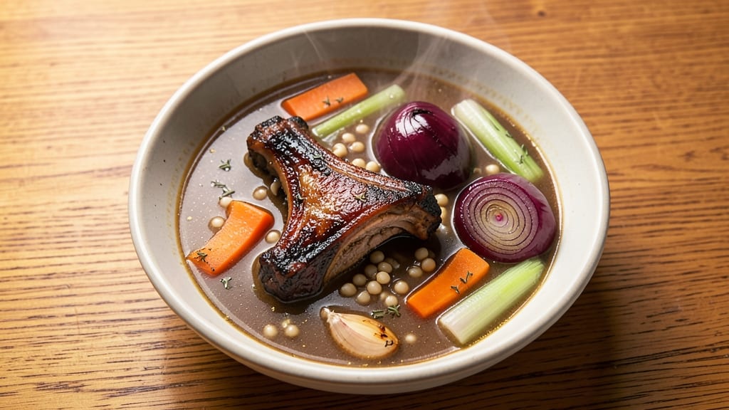 Beef Bone Barley Soup Recipe: Deep Umami Broth with Hearty Barley and Tender Meat
