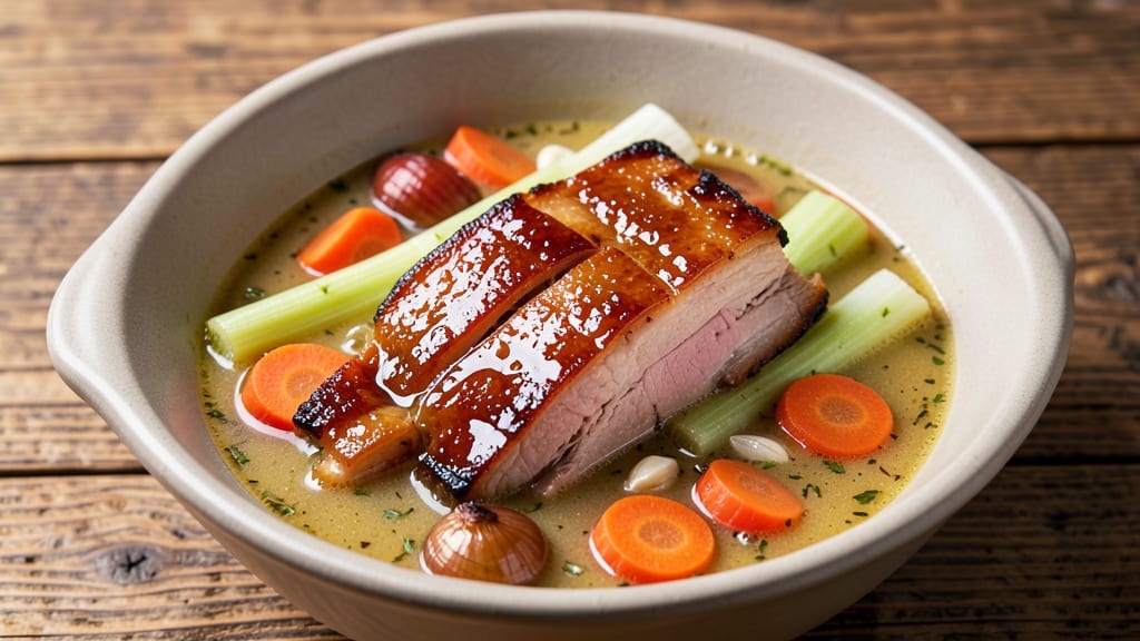 Best Ham Soup Recipe Ever: Sweet Glazed Meat with Crispy Celery Crowns