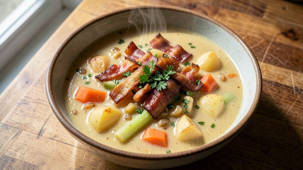 Applebee's Loaded Potato Soup Recipe: Bacon-Blended Creaminess With Crunchy Toppings
