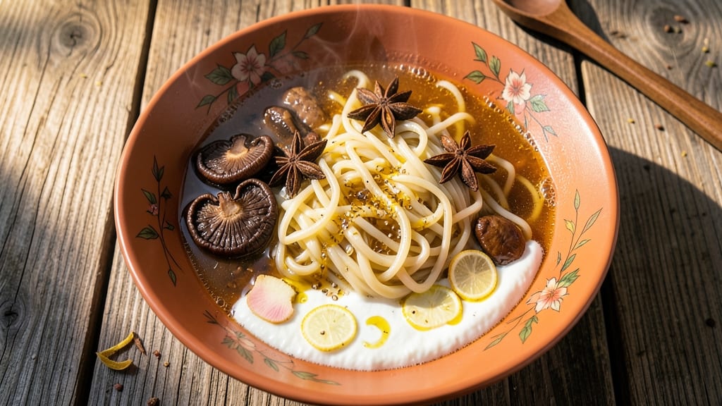 Asian Vegetarian Noodle Soup Recipe: Umami-Packed Miso Mushroom Magic