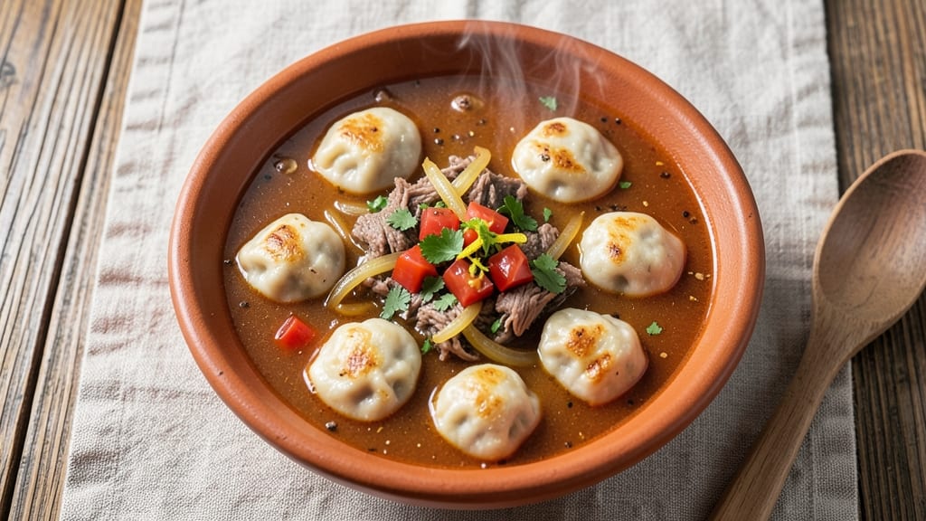 Armenian Manti Soup Recipe: Dumplings in Spiced Lamb Broth