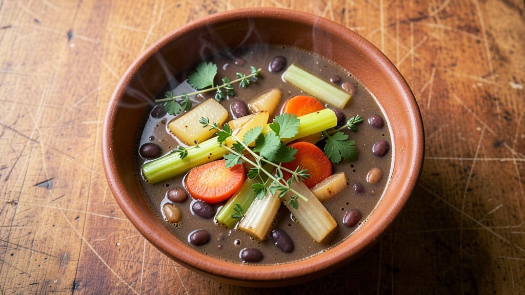 Betty Crocker Northern Bean Soup Recipe: Herb-Infused Broth With Celery Crown Crisp