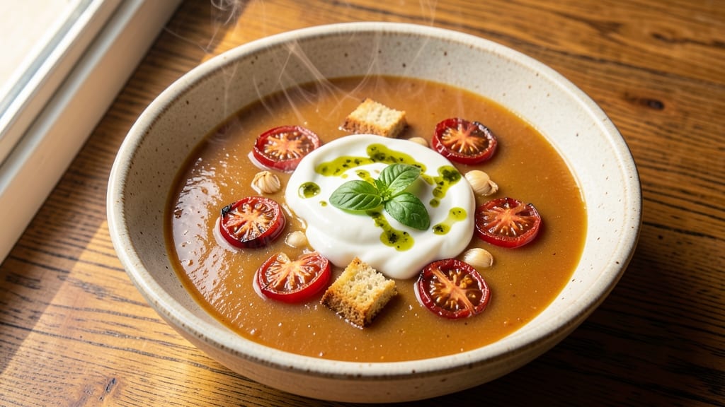 Best Roasted Tomato Soup Recipe Ever: Deep Umami Roast Meets Silky Velouté