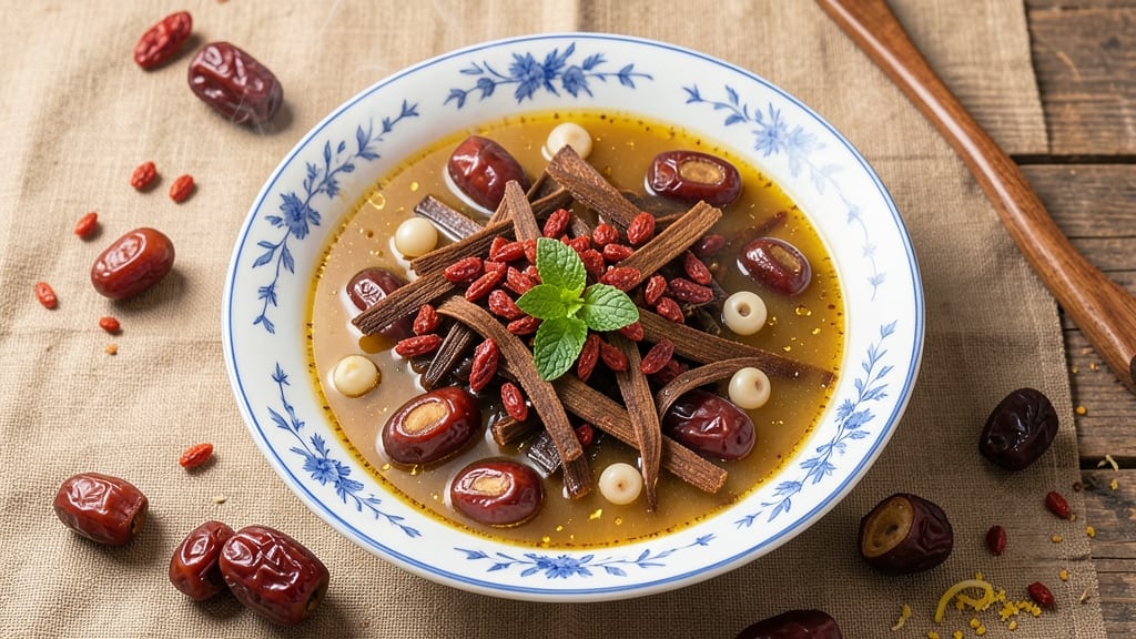 Ba Wang Hua Soup Recipe: Fragrant Eight-Treasure Broth with Silky Rice Noodles