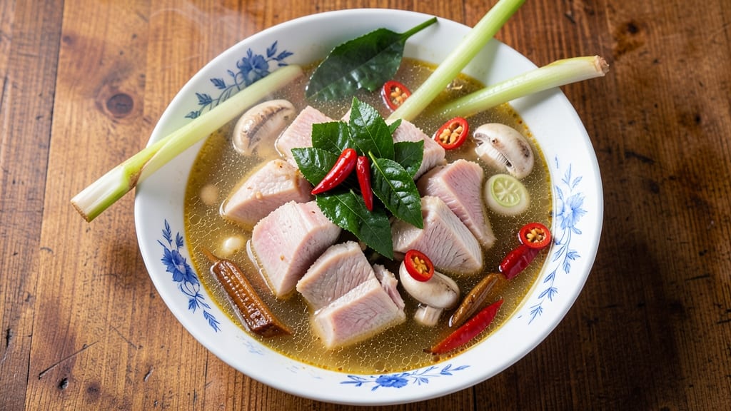 Authentic Tom Yum Gai Soup Recipe: Spicy-Lemon Broth With Tender Chicken and Herbs