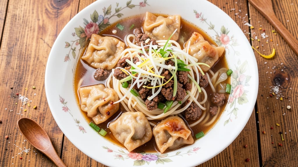 Authentic Wonton Noodle Soup Recipe: Golden Wonton Crunch in Umami-Packed Broth
