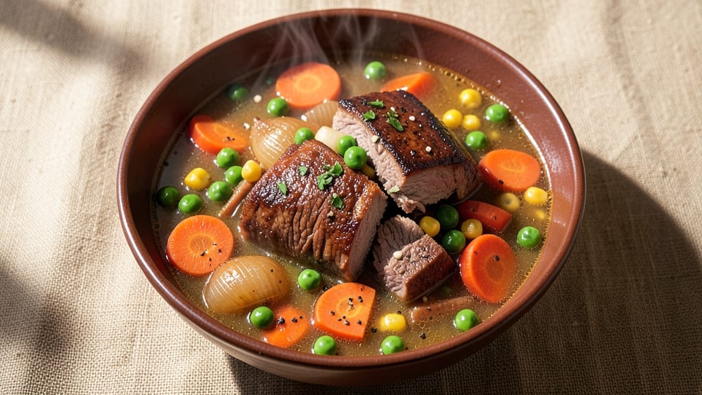Beef Vegetable Soup Recipe With Frozen Veggies: One-Pot Heartiness in Under an Hour