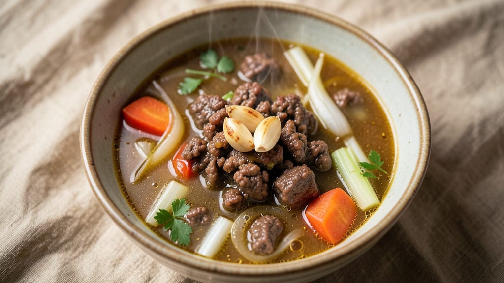 Beef Soup Recipe with Ground Beef: Hearty One-Pot Protein-Packed Meal