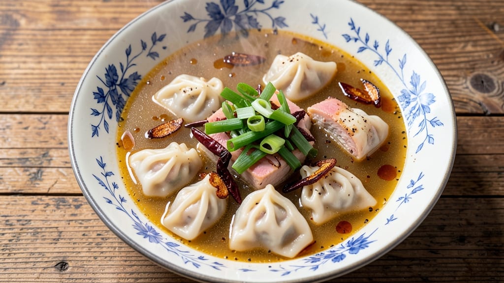 Best Ever Wonton Soup Recipe: Crispy Celery Crowns and Silky Noodles