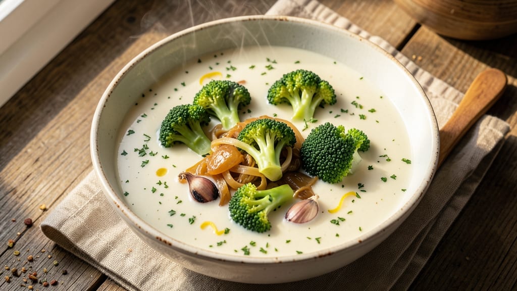 Barefoot Contessa Broccoli Soup Recipe: Velvety Garlic Herb Base with Crispy Bacon Bits