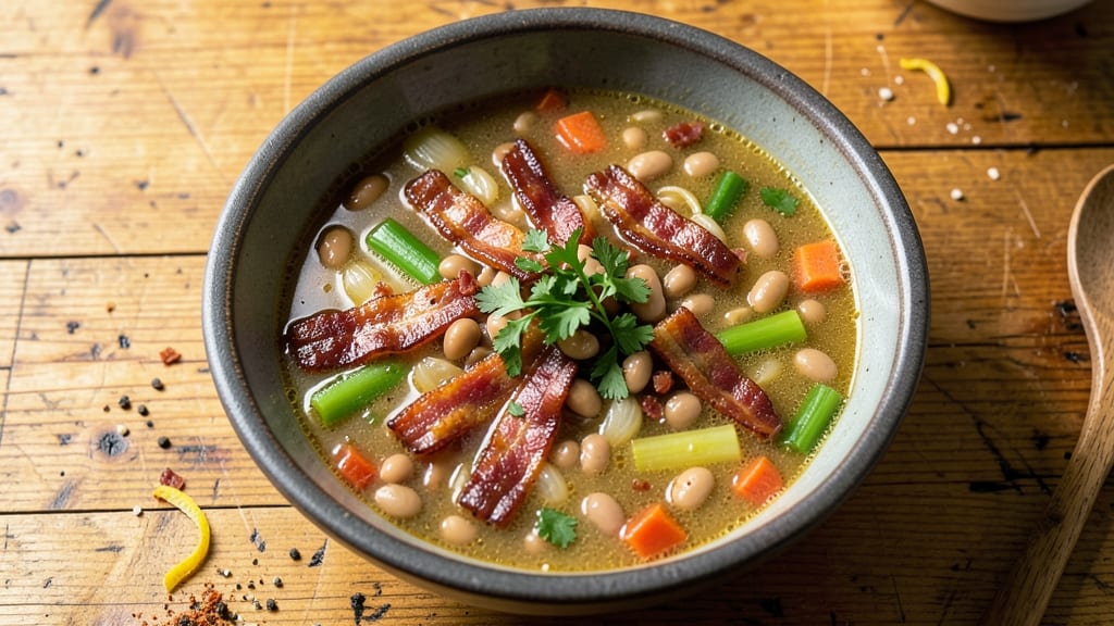 Bean and Bacon Soup Recipe Pioneer Woman: Smoky Bacon Crunch Meets Velvety Bean Broth