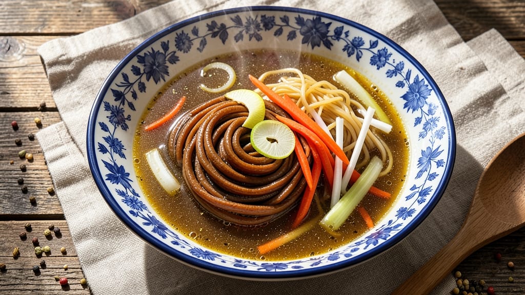 Beef Tendon Noodle Soup Recipe: Chewy Tendon Bites in Fragrant Broth