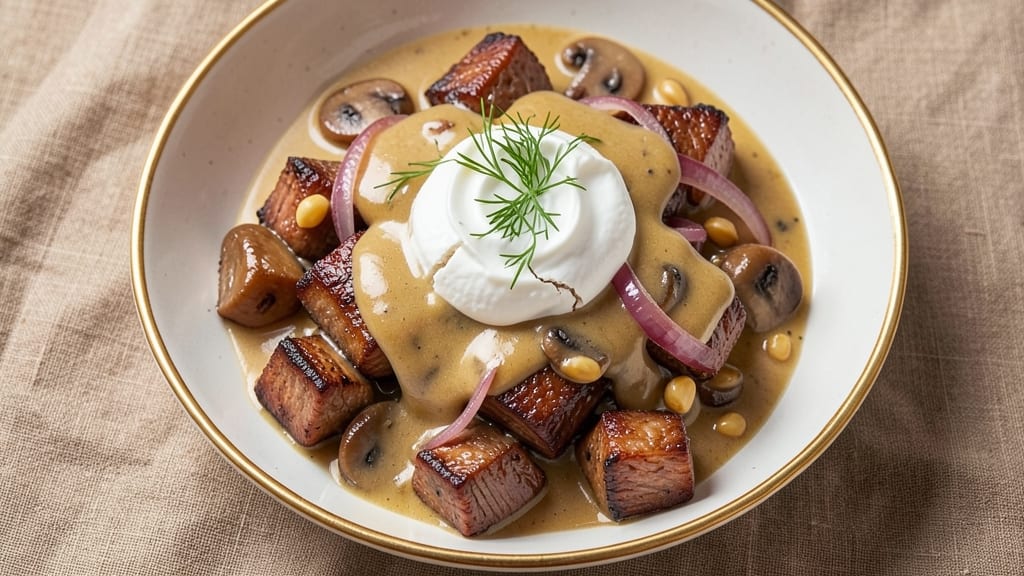 Beef Stroganoff Recipe With Cream of Mushroom Soup: Slow-Cooker Richness in One Pot