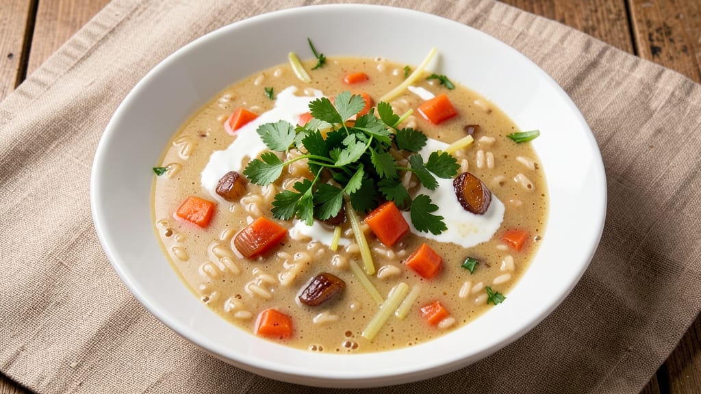 Barilla Orzo Soup Recipe: Golden Orzo Puffs in Herbed Cream Velouté
