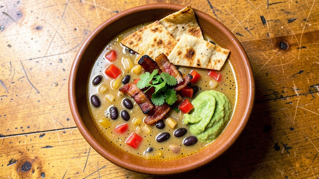 Alamo Cafe Tortilla Soup Recipe: Smoky Bacon and Crispy Celery Crown Magic