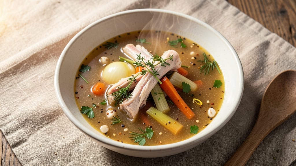 Alison Roman's Chicken Soup Recipe: Herb-Infused Broth with Shaved Celery Crunch