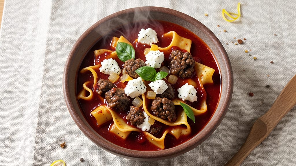 Wegmans Lasagna Soup Recipe: Layered Pasta and Meatball Magic