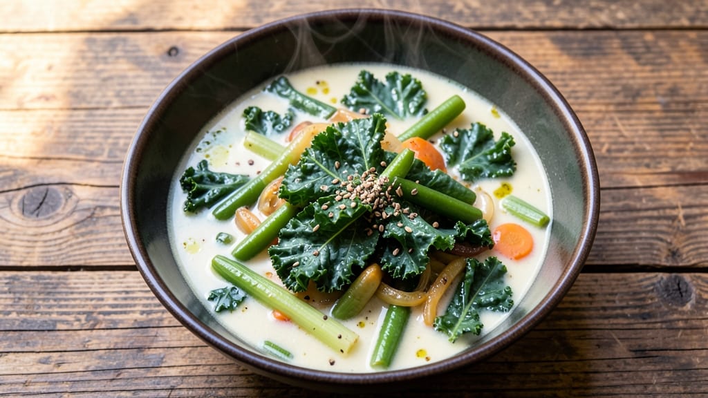 Azorean Green Bean Kale Soup Recipe: Earthy Herb Crunch Meets Velvety Broth
