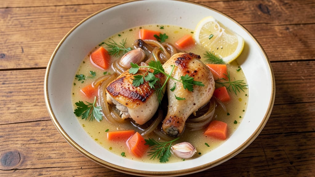 Authentic Greek Lemon Chicken Soup Recipe: Zesty Citrus and Herb Brightness in One Pot