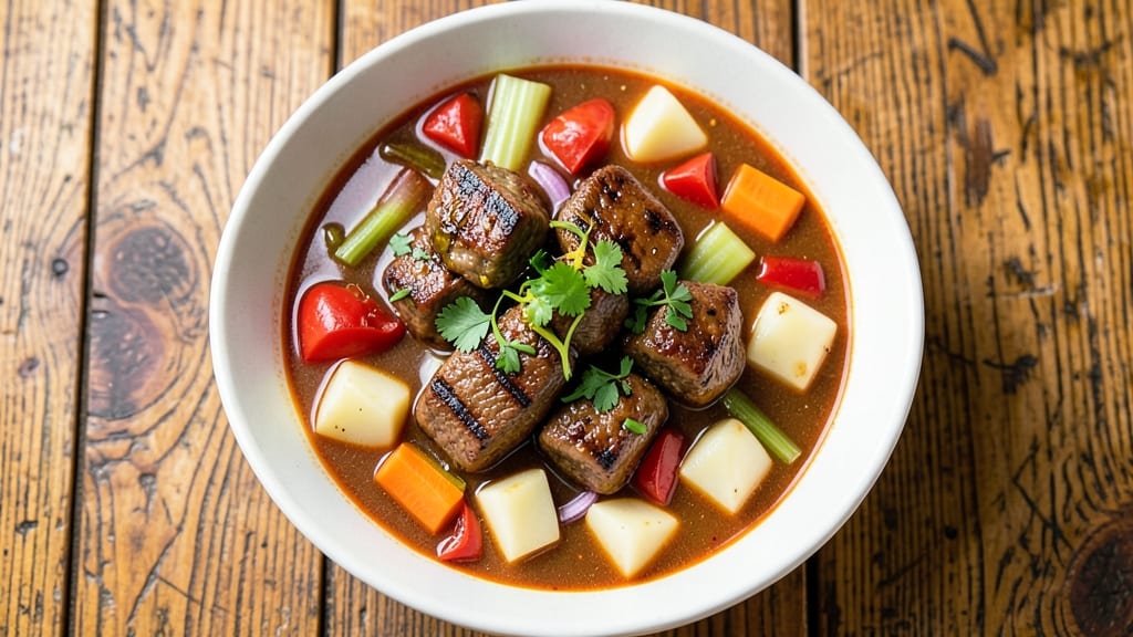 Beef Tips and Vegetable Soup Recipe: One-Pot Protein-Packed Heartiness