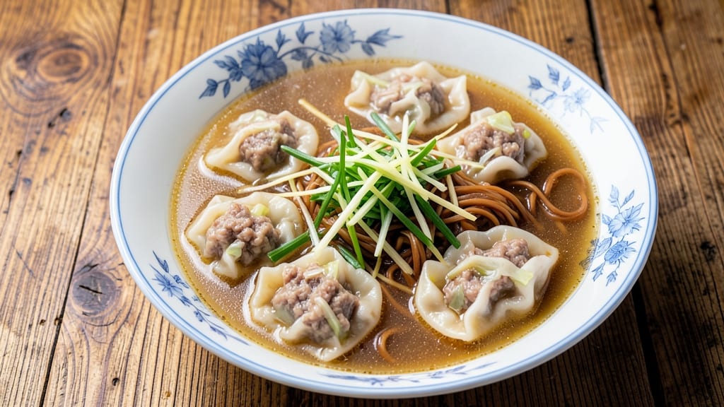 Authentic Chinese Wonton Soup Recipe: Silky Egg Noodles and Handmade Wonton Crunch
