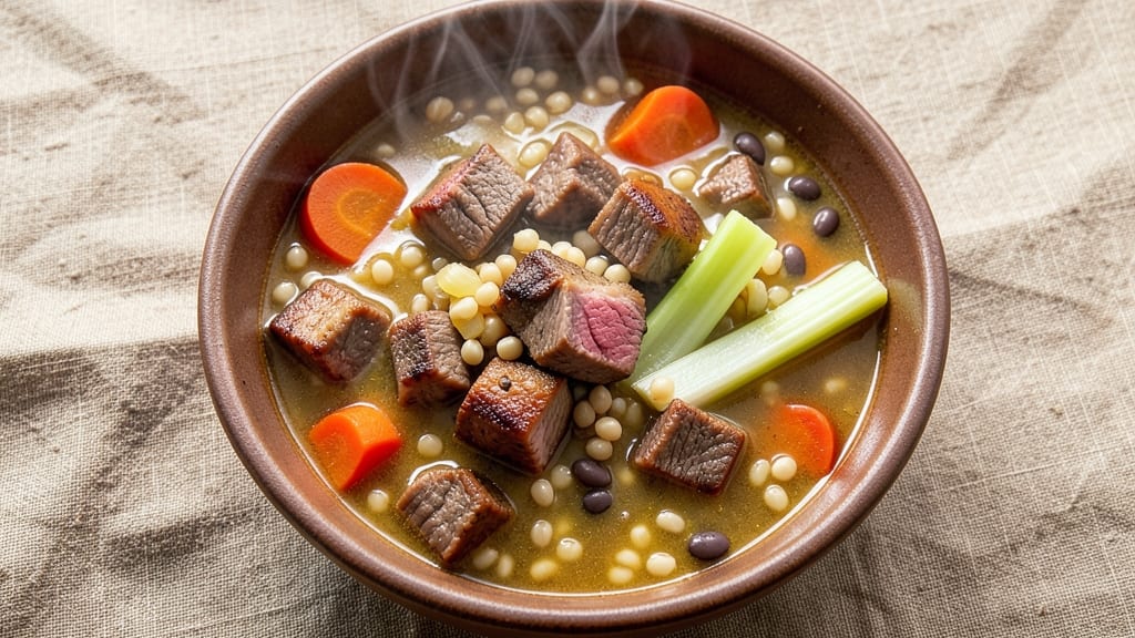 Beef Barley and Bean Soup Recipe: Hearty Winter Stew With Chewy Barley and Tender Beans