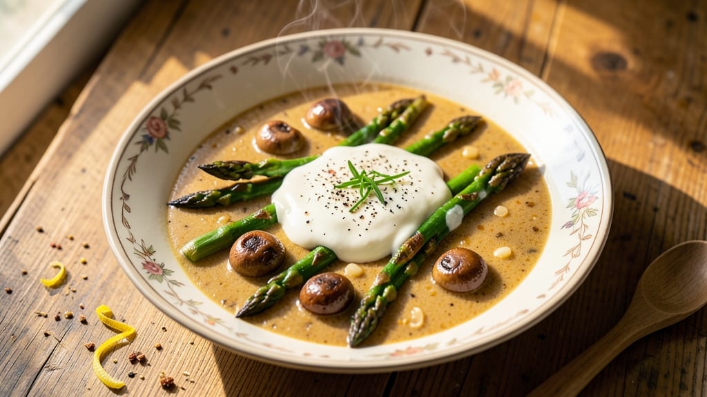 Asparagus and Cream of Mushroom Soup Recipe: Earthy Greens Meet Velvety Mushroom Depth