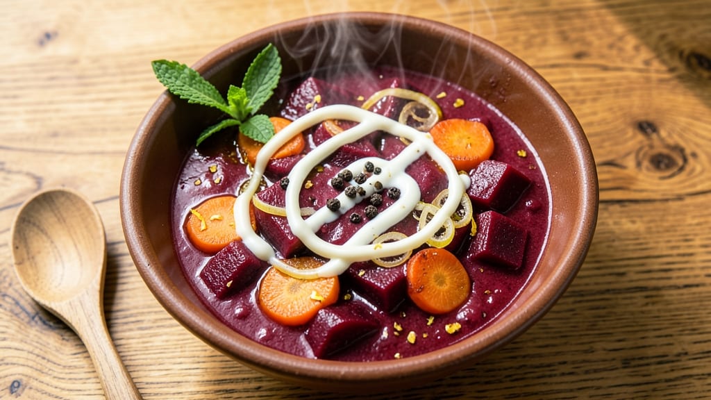 Beetroot Carrot Indian Soup Recipe: Spiced Yogurt Swirl for Creamy Heat Balance