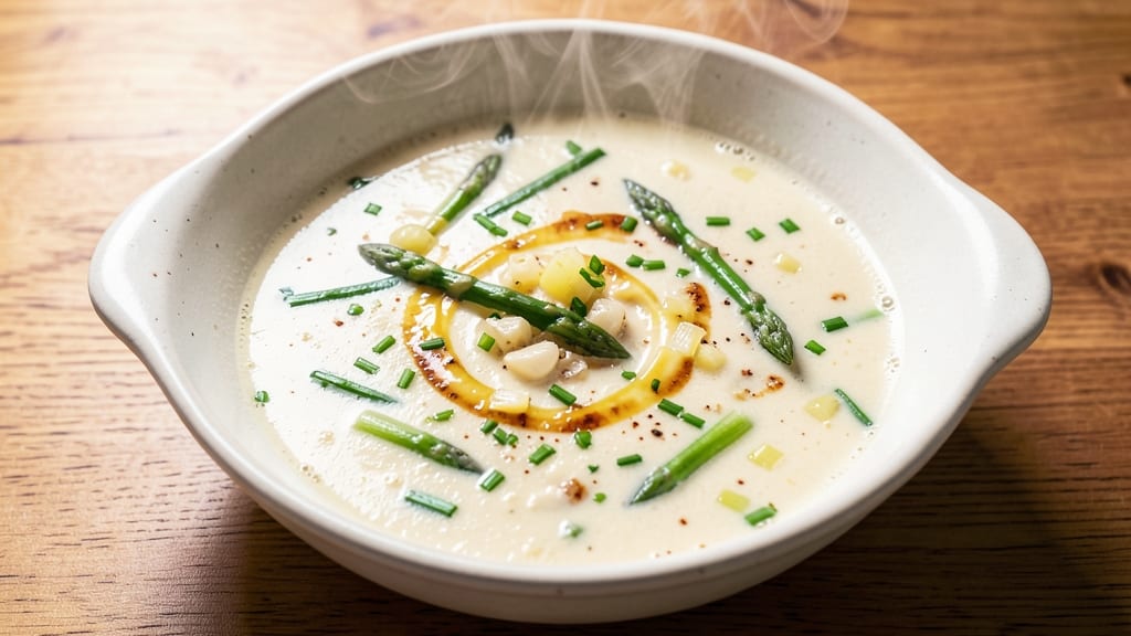 Best Cream of Asparagus Soup Recipe Pioneer Woman: Velvety Green Velvet With Crispy Celery Crowns