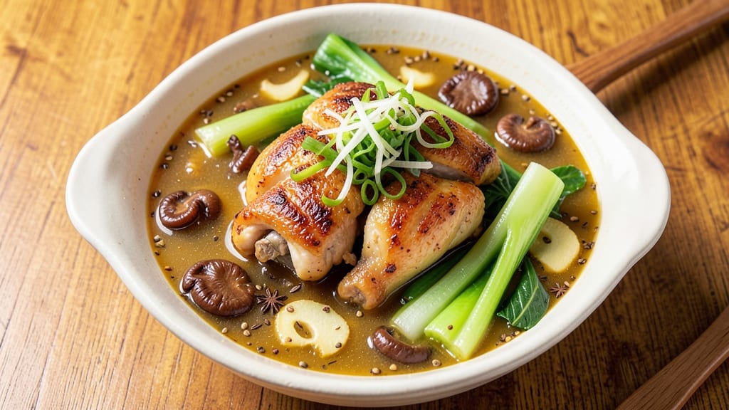 Best Chinese Chicken Soup Recipe With Vegetables: Fragrant Ginger-Star Anise Broth Over Silky Rice Noodles