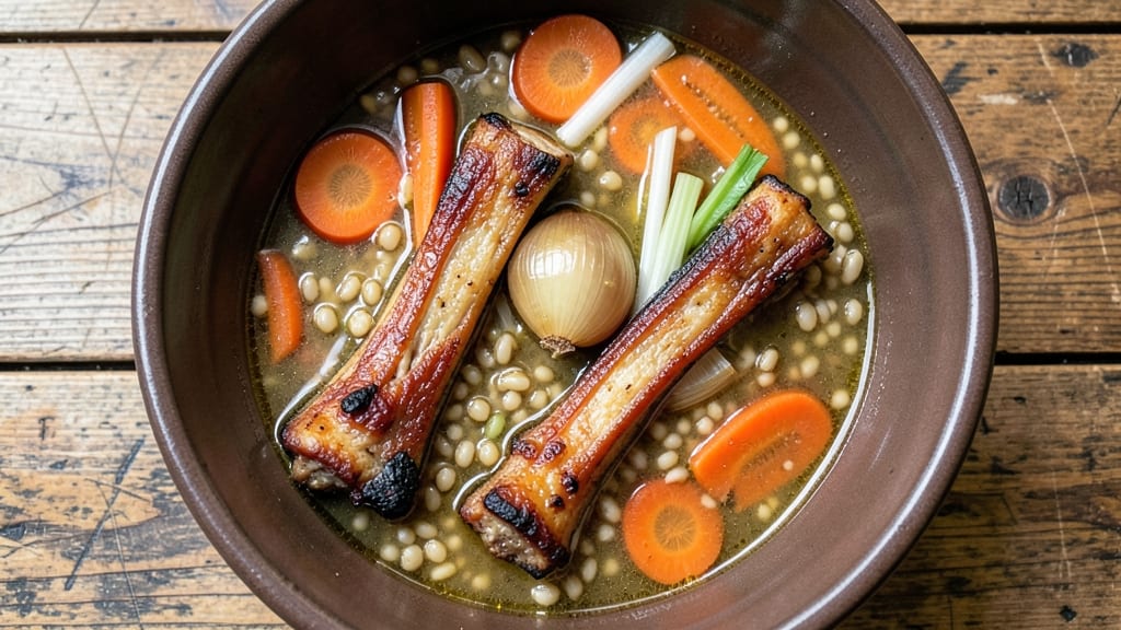Beef Barley Soup Recipe With Soup Bones: Rich Umami Depth From Slow-Cooked Bones