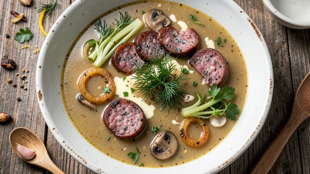 Authentic Polish Mushroom Soup Recipe: Earthy Umami Depth With Celery Crown Crunch