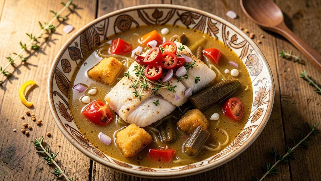 African Fish Soup Recipe: West African Spice and Okra Magic