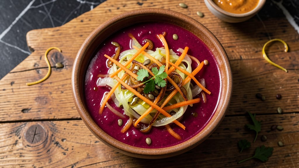 Beet, Cabbage, and Carrot Soup Recipe: Earthy Sweetness With Velvety Herb Base