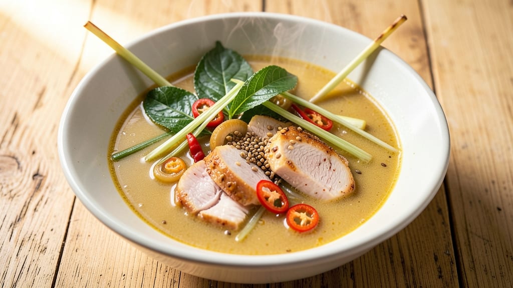 Authentic Thai Tom Kha Soup Recipe: Fragrant Galangal and Kaffir Lime Zing