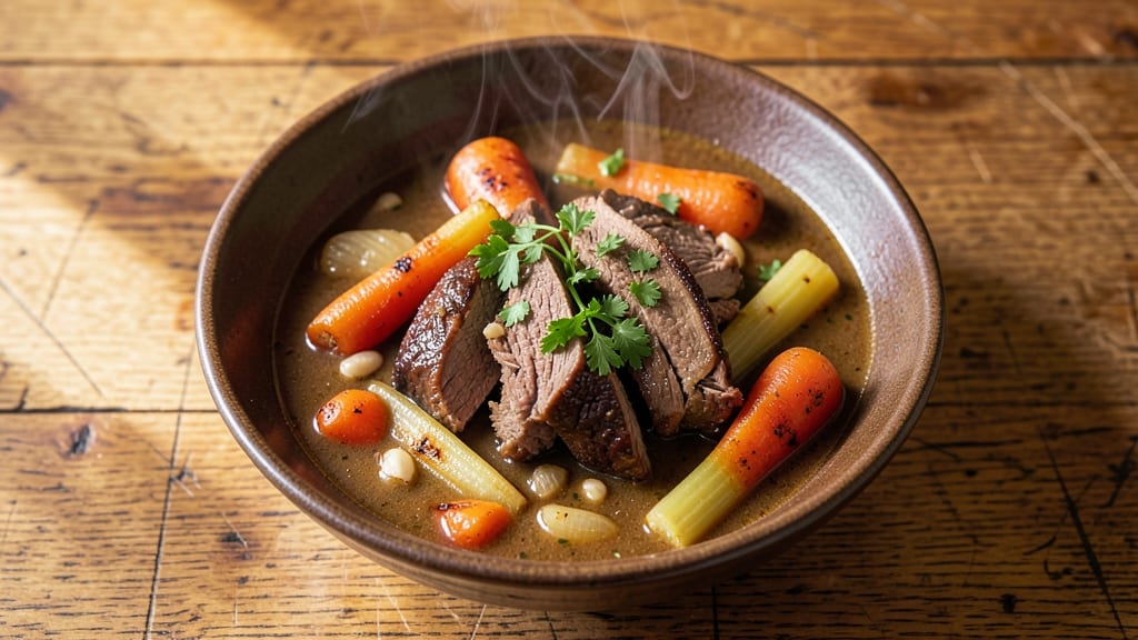 Beef Stew Recipe Using Lipton Onion Soup Mix: One-Pot Umami Bomb With Crispy Celery Crowns