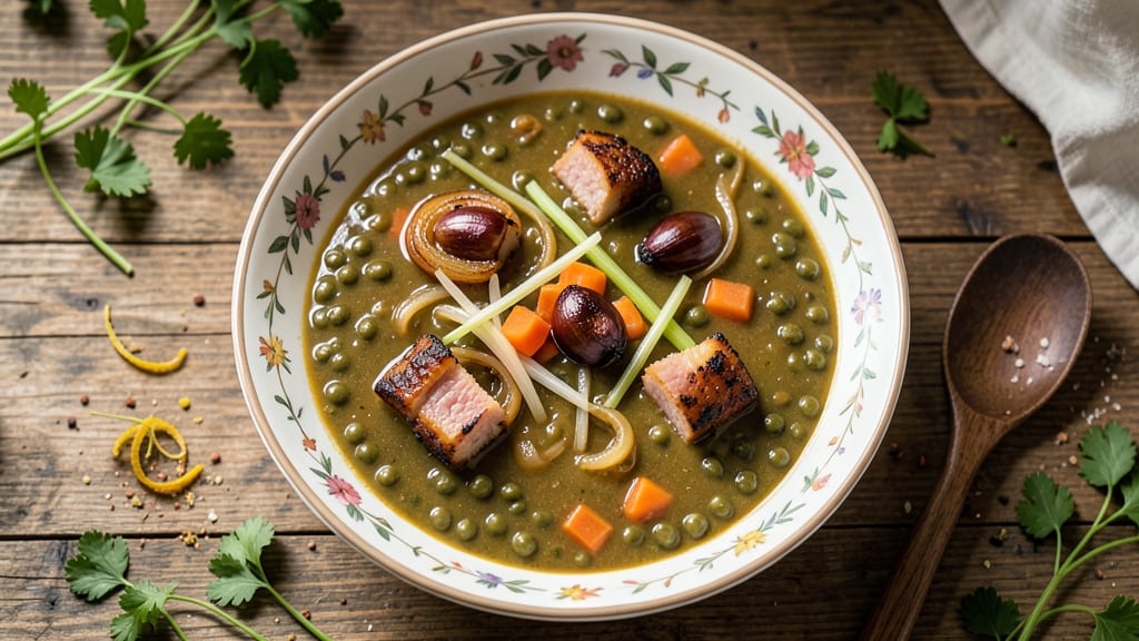 Andersen's Split Pea Soup Recipe With Ham Hocks: Deep Savory Flavor From Slow-Cooked Bones
