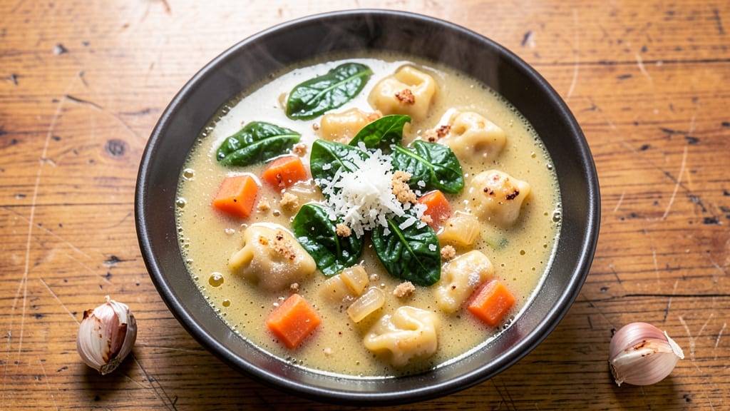 Aldi Tortellini Soup Recipe with Spinach: Cheesy Spinach-Packed One-Pot in 25 Minutes