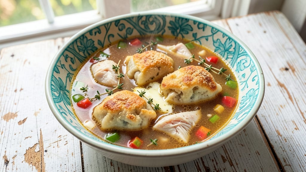Bahamian Dumpling Soup Recipe: Spiced Cornmeal Bites in Citrusy Broth
