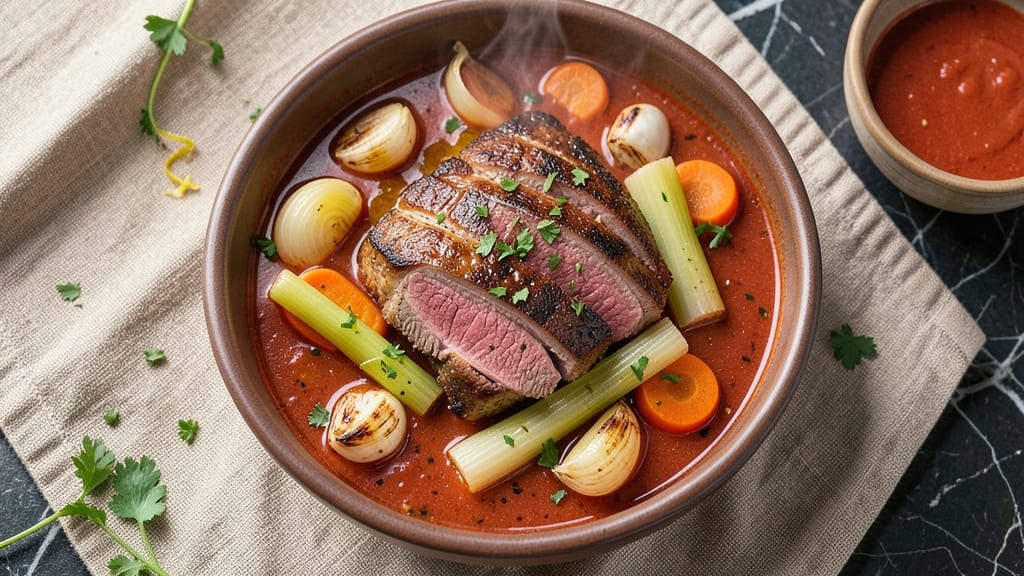 Beef Stew and Tomato Soup Crock Pot Recipe: Slow-Cooked Duet of Richness and Crunch