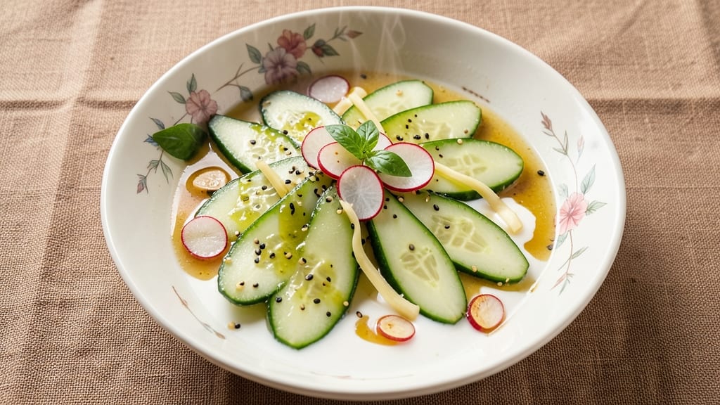 Asian Cucumber Soup Recipe: Refreshing Herbal Yuzu Twist