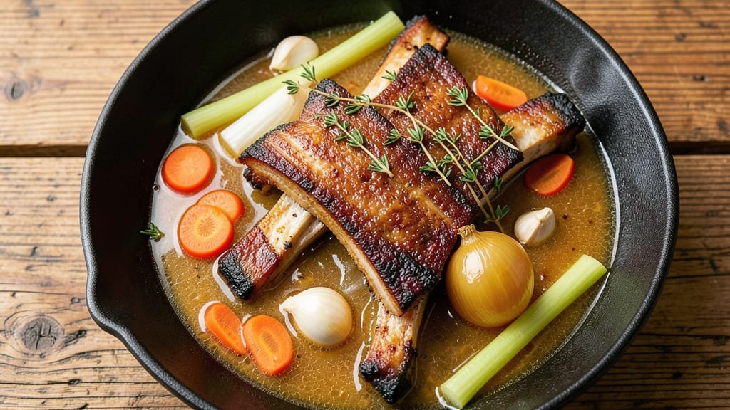 Beef Back Ribs Soup Recipe: Slow-Braised Richness With Crispy Celery Crowns