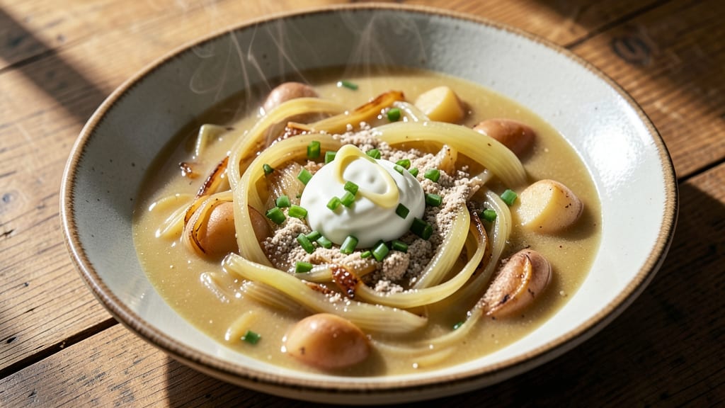 Best Leek and Potato Soup Recipe UK: Velvety Onion-Infused Comfort With Crispy Topping