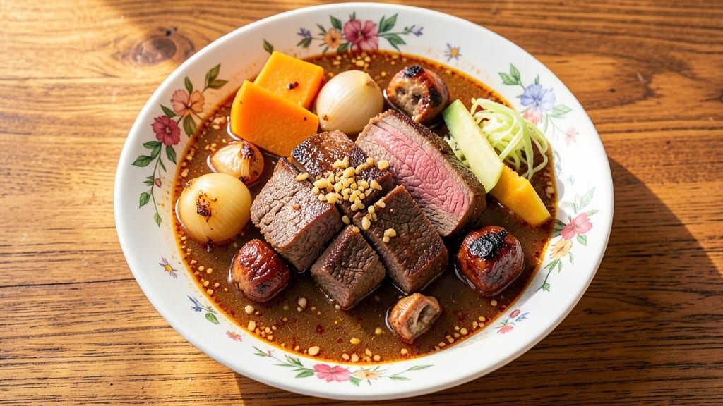Beef Soup Pinoy Recipe: Homestyle Richness With Crispy Garlic & Herbs