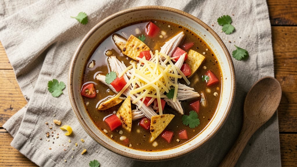 Baja Chicken Enchilada Soup Recipe: Smoky Chipotle and Cheddar Fusion