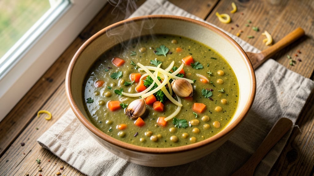 Split Pea Soup Recipe Kosher: Earthy Herb Velout With Crunchy Celery Crowns