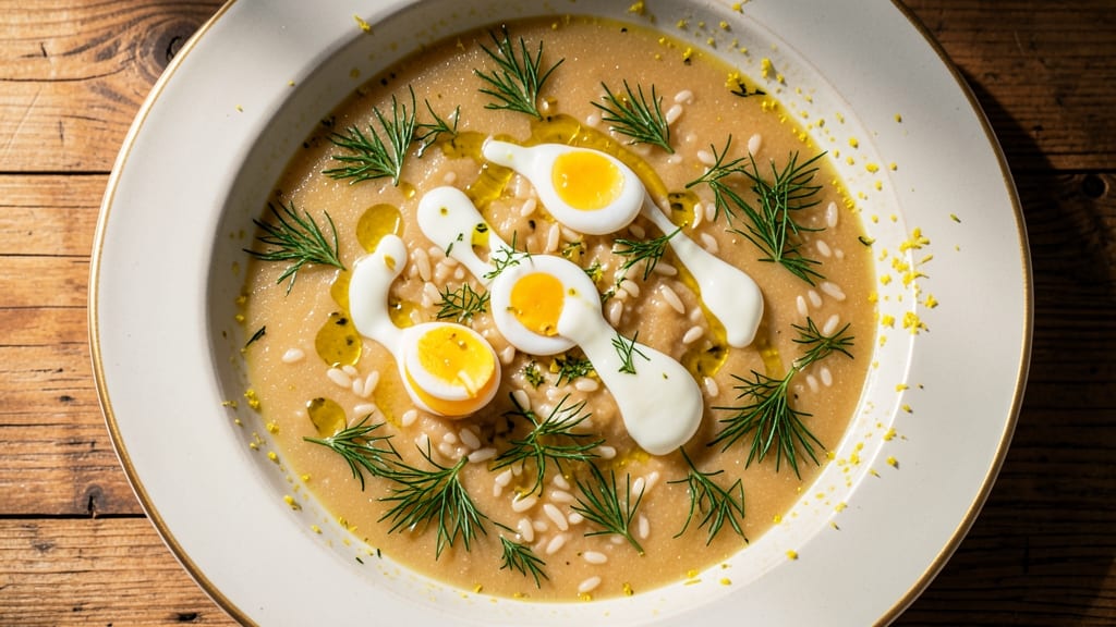 Authentic Greek Lemon Soup Recipe: Bright Citrus Kiss Over Creamy Herb Velout