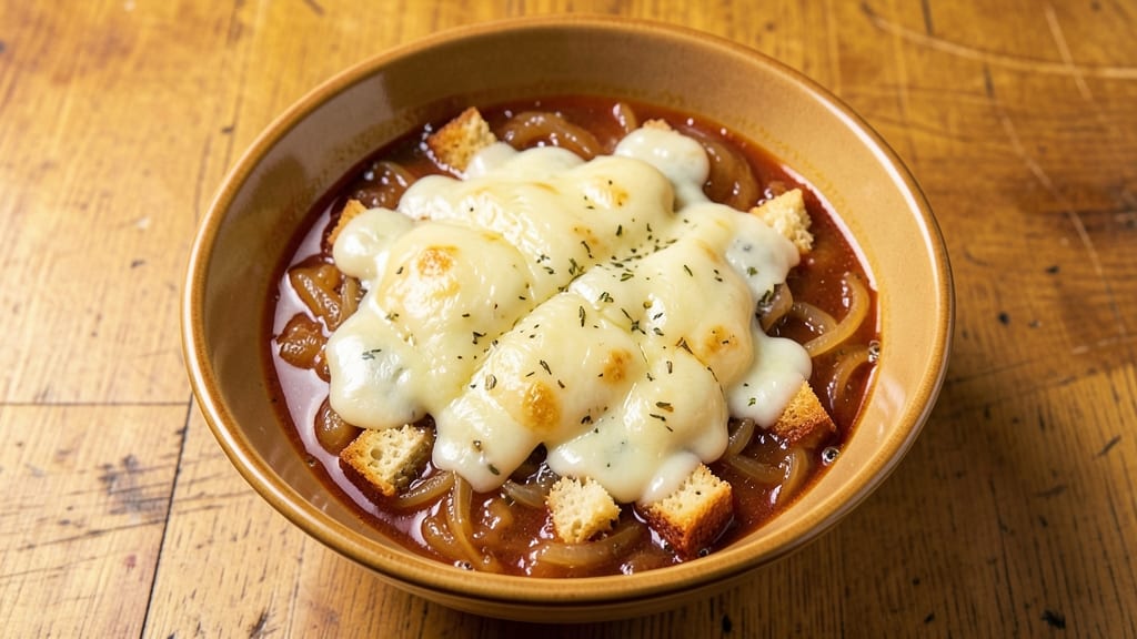 Balthazar French Onion Soup Recipe: Gruyère Clouds Over Caramelized Onion Bliss