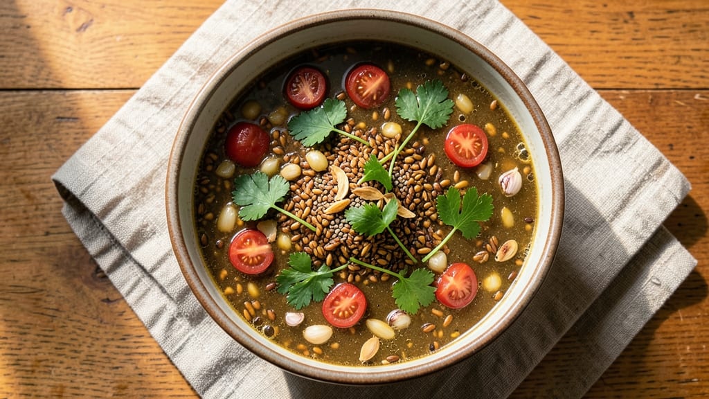 Arabic Freekeh Soup Recipe: Toasted Nutty Grain with Warm Spice Depth